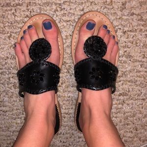 Black JACK ROGER sandals size 5